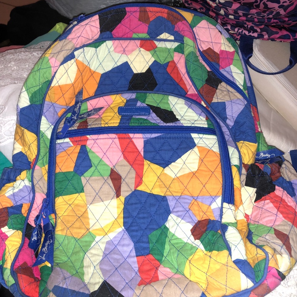 colorful vera bradley backpack w lunchbox